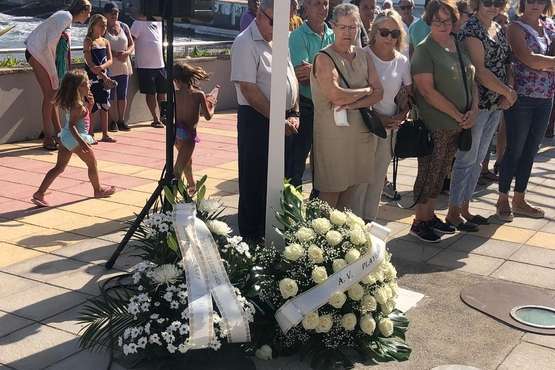 Homenaje en Telde a las víctimas del vuelo JK5022 (Foto TA)